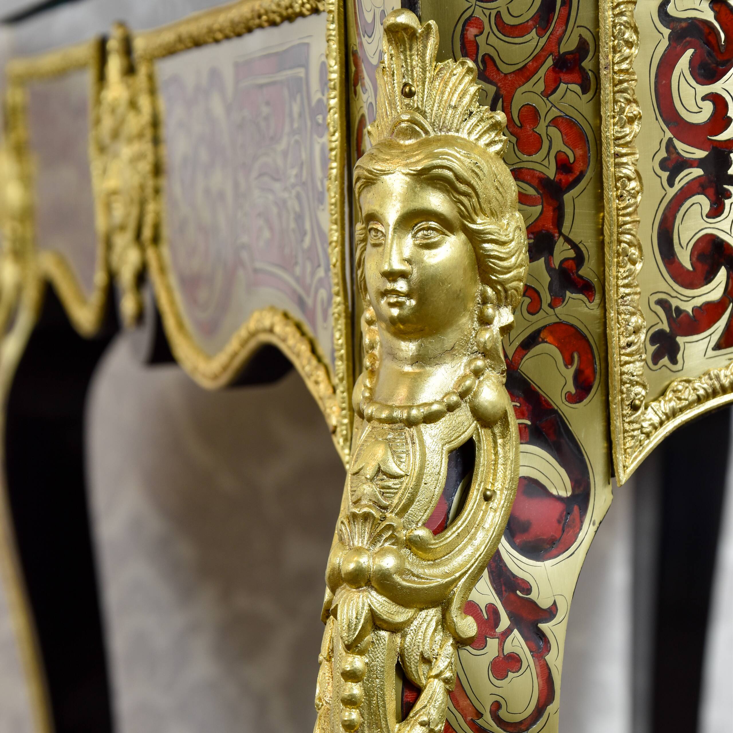 Boulle game table, Regency style - 19th century