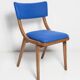 Bumerang Chair Mid-Century Modern, Royal Blue Wool, Poland, 1960s