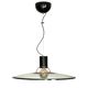 A glass pendant light, Italy 1970s