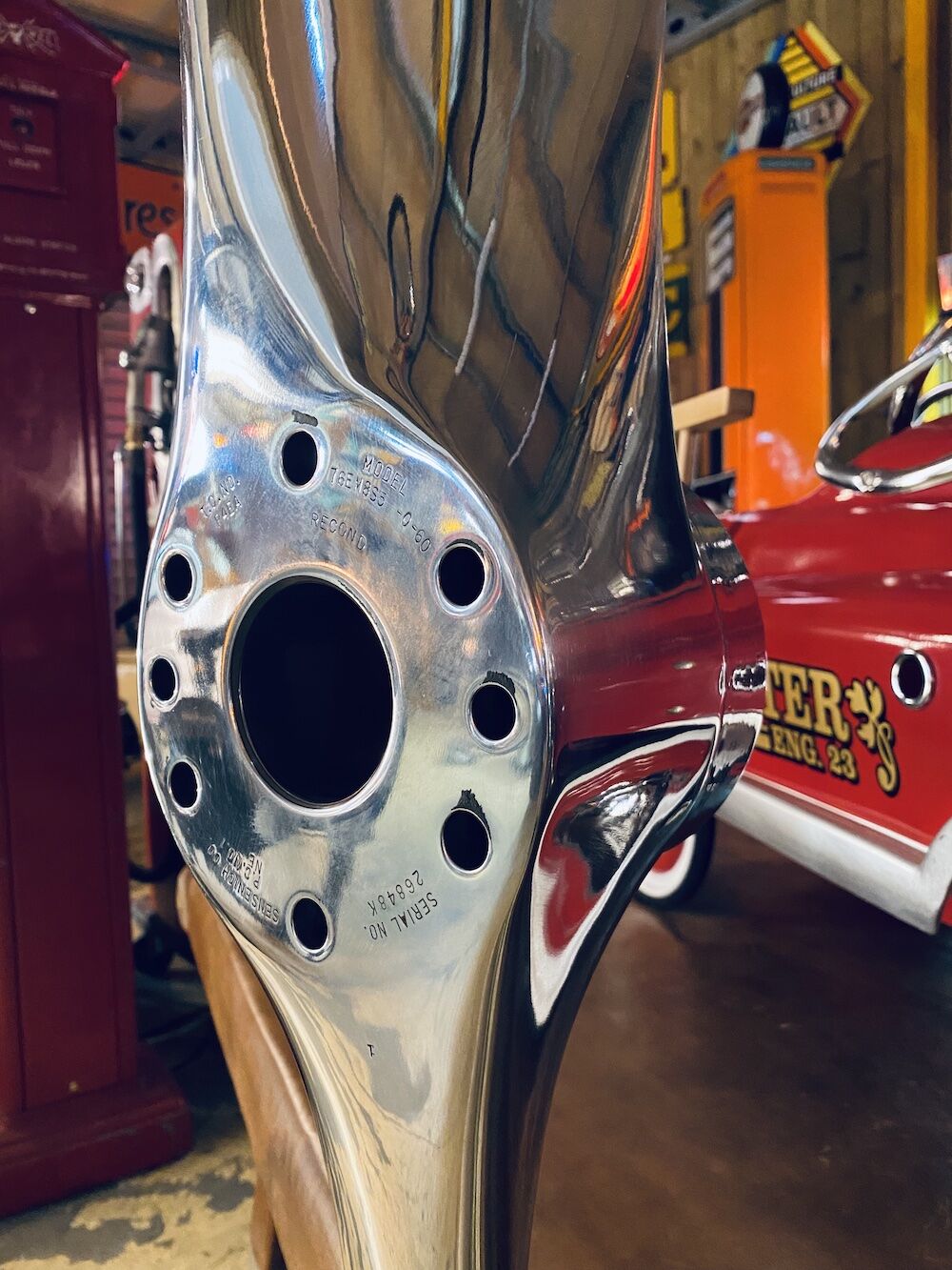 Chrome aircraft propeller