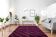 Modern Moroccan carpet dark pink contemporary art 180x240cm