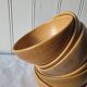 Set of 6 Hand Thrown Stoneware Bowls – Vintage 1970s – Rustic Minimalism