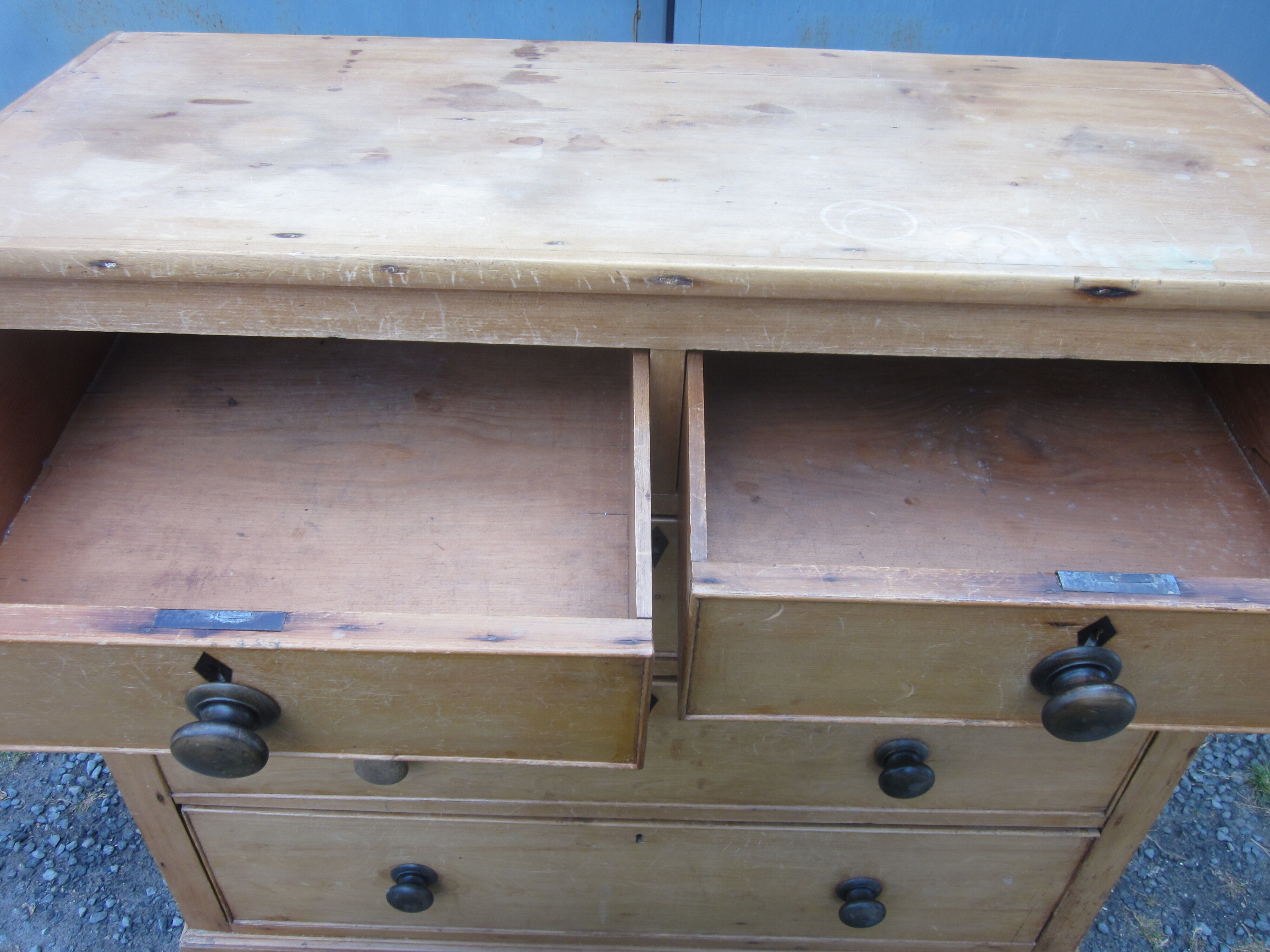 Antique pine chest of drawers