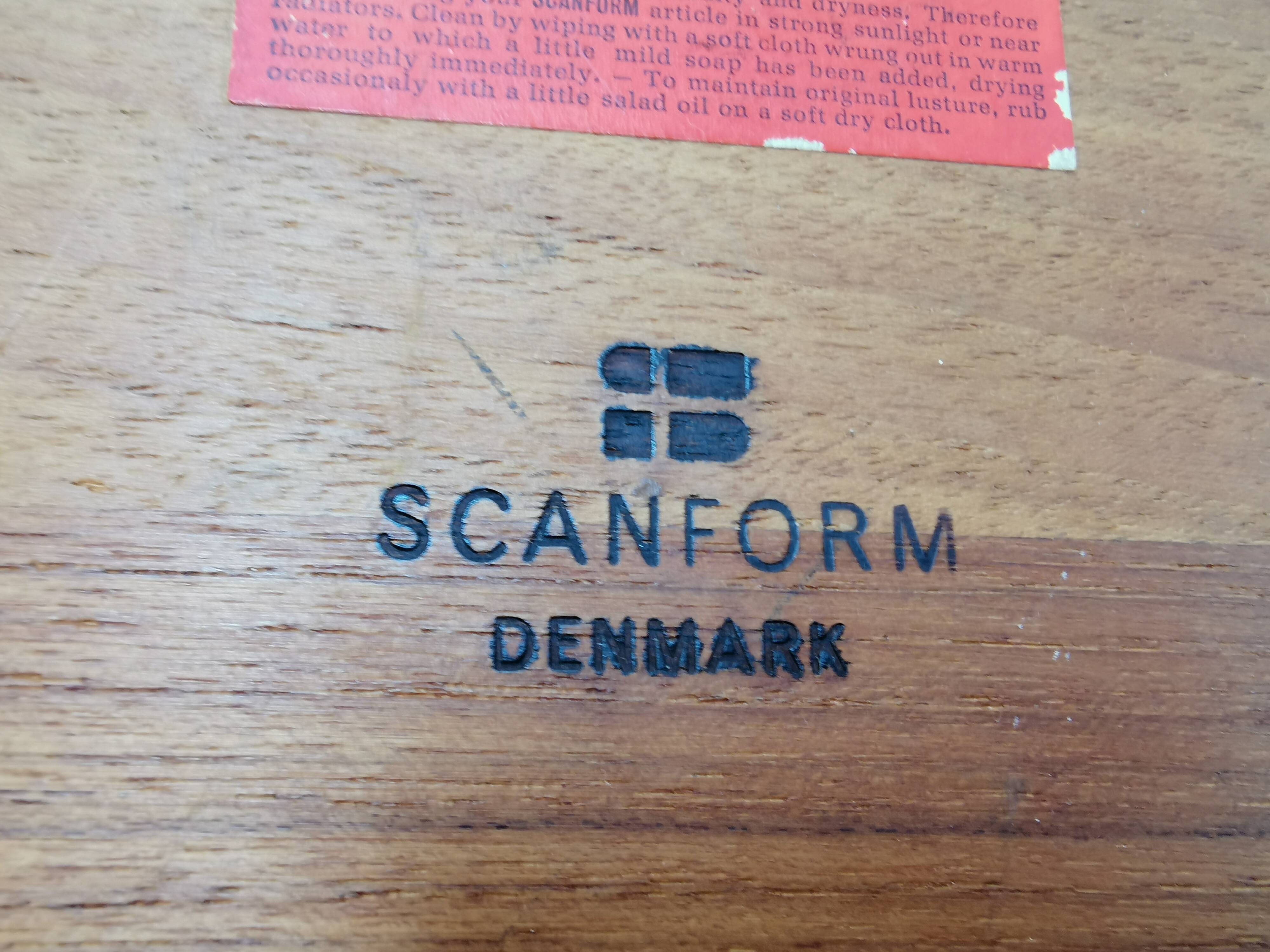 Huge Danish-designed bowl in solid teak.