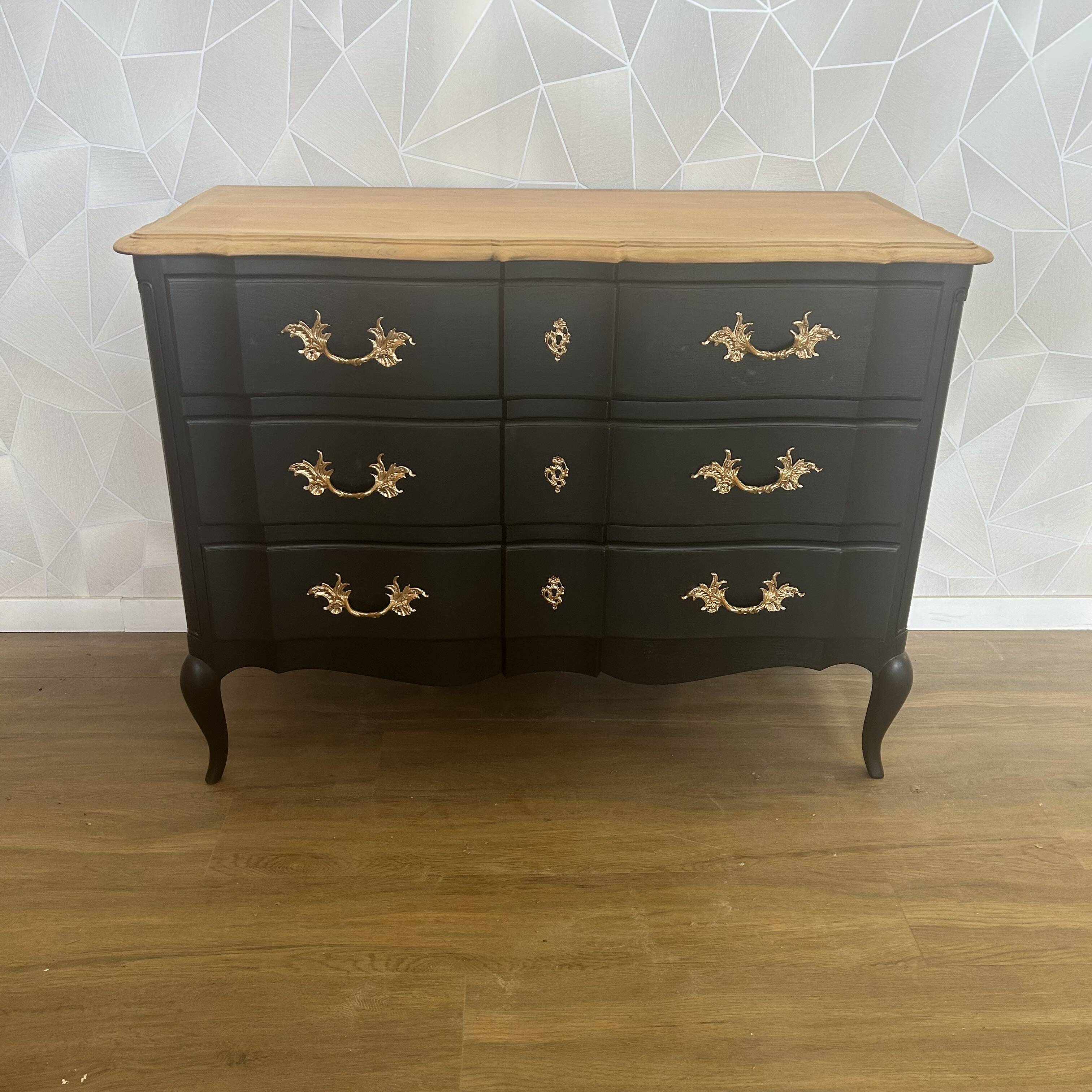 Commode arbalète vintage relooké