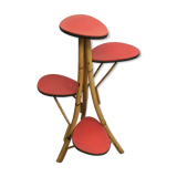 Door red vintage bamboo plant