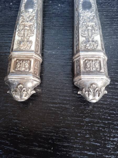 Silver cutting service Minerva Louis XVI hallmark