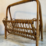 Rattan magazine holder