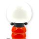 Lampe de table orange space age, F.lli Faver Italie, années 1970