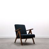 Mid Century Easy Chair Model B - 310 Var in Blue Boucle