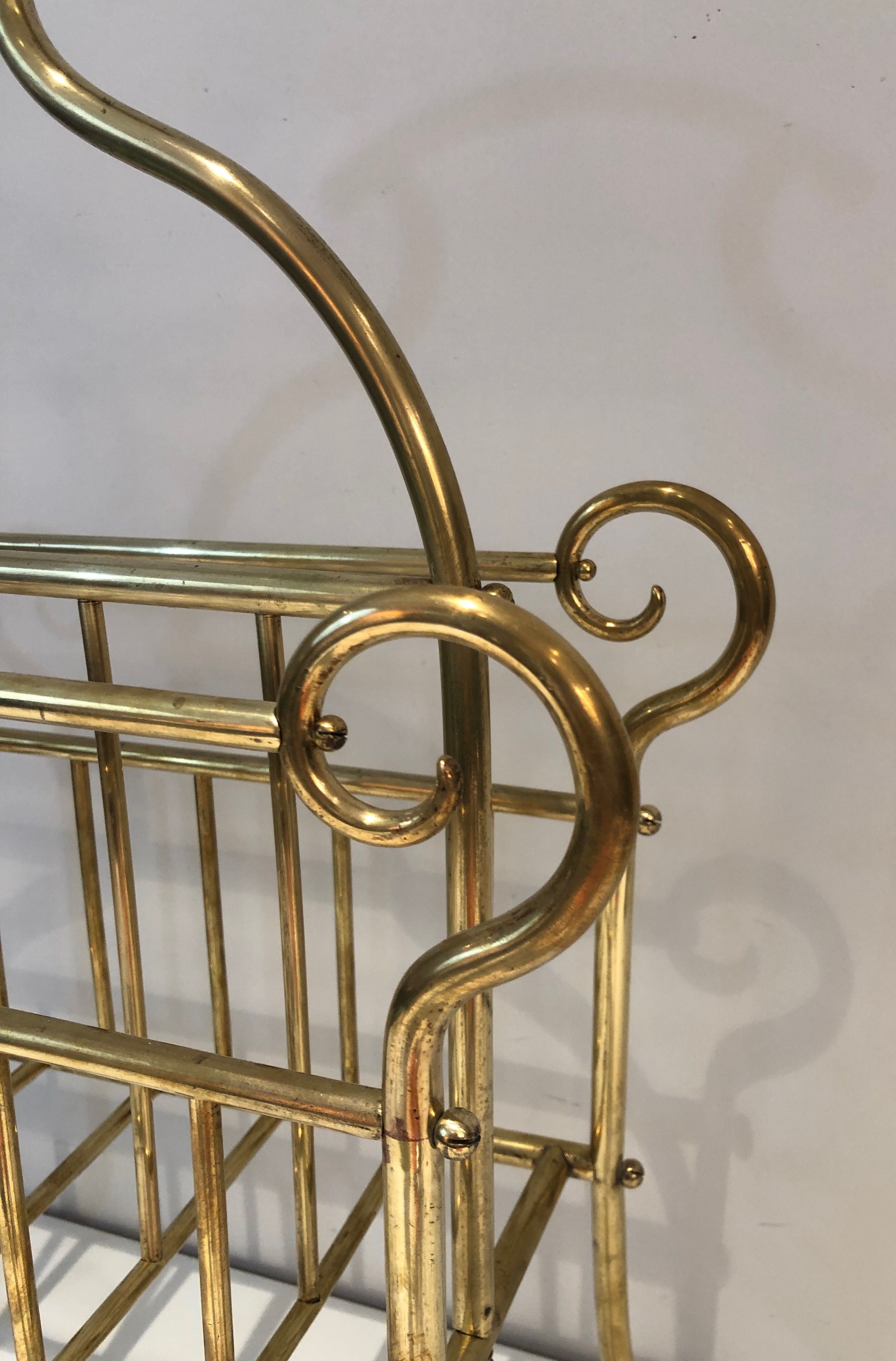 Brass magazine rack