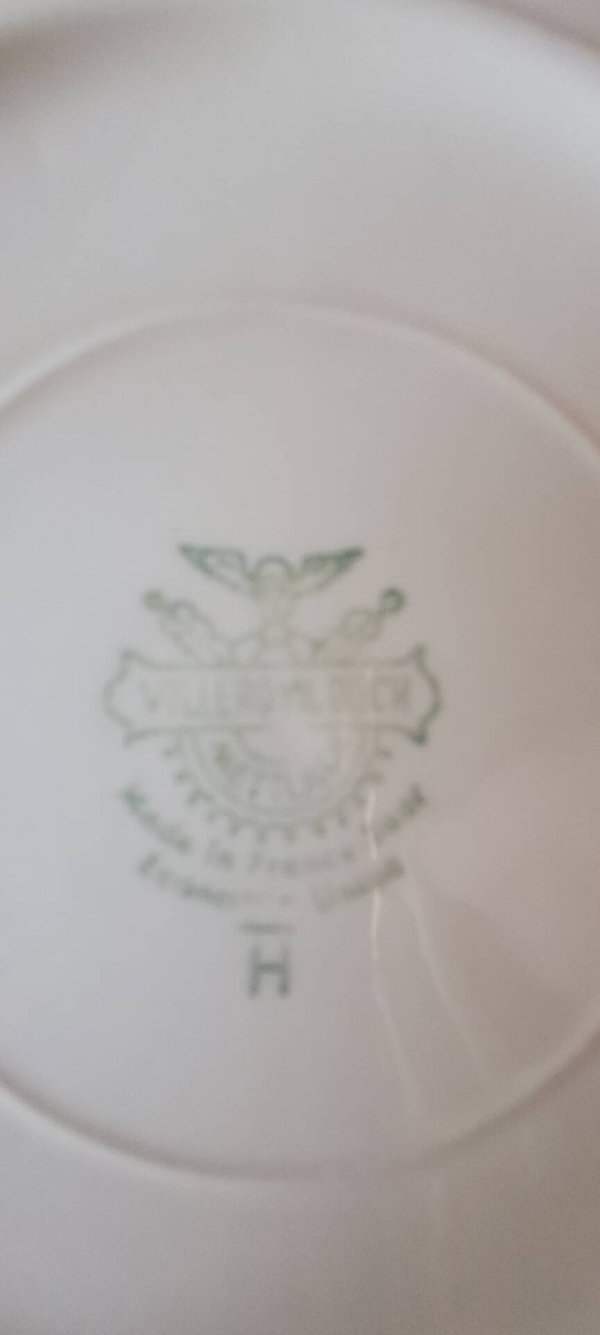 Service de table Villeroy & Boch – Modèle Saar – Bleu pastel & doré –