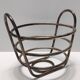 Postmodern Sheffield Plated Metal Fruit Basket by Lino Sabattini, Marked, Italy