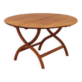 Round mahogany table, Danish design, 1970s, production: Denmark