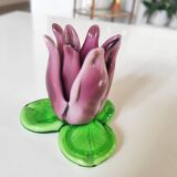 Glass paste candle holder