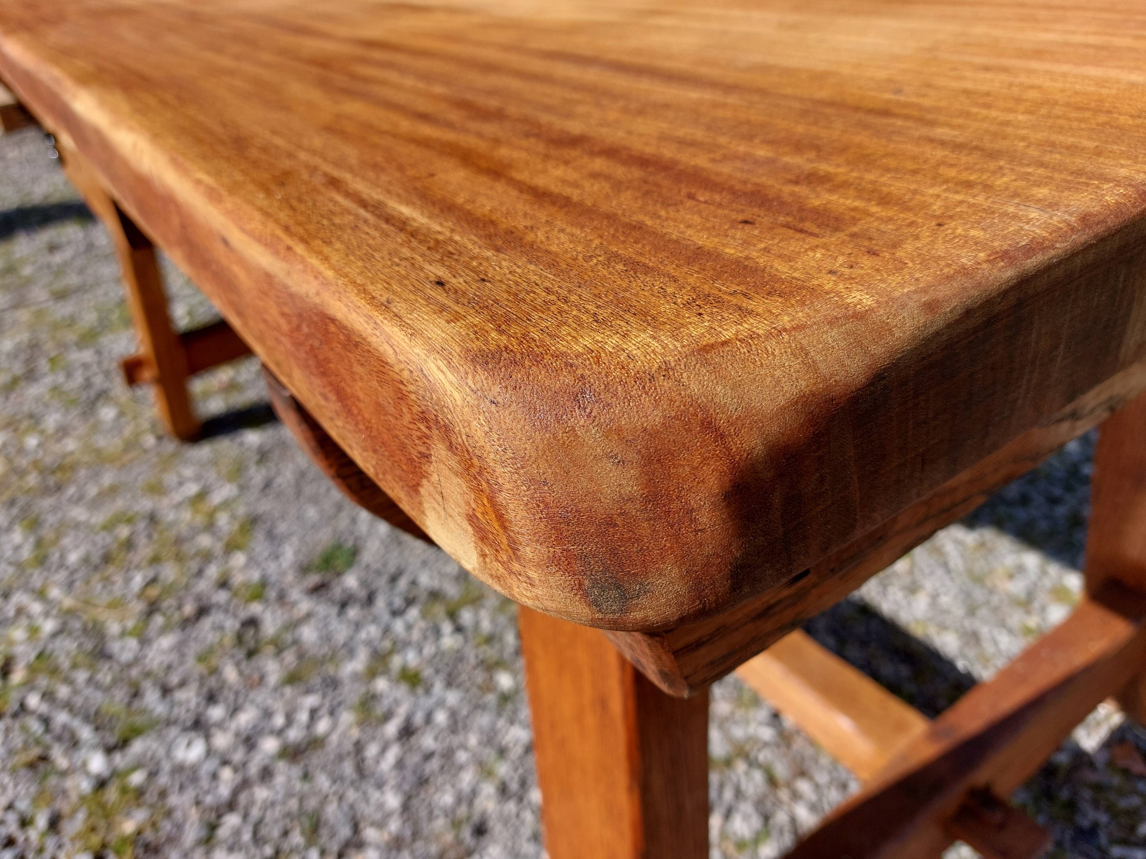 farm table with extensions, solid wood