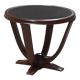 Art deco pedestal table in rosewood