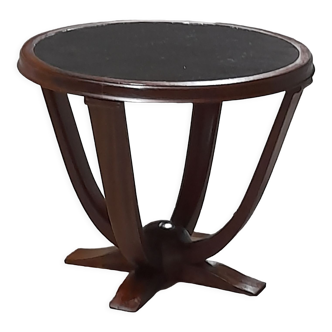 Art deco pedestal table in rosewood