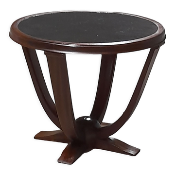 Art deco pedestal table in rosewood
