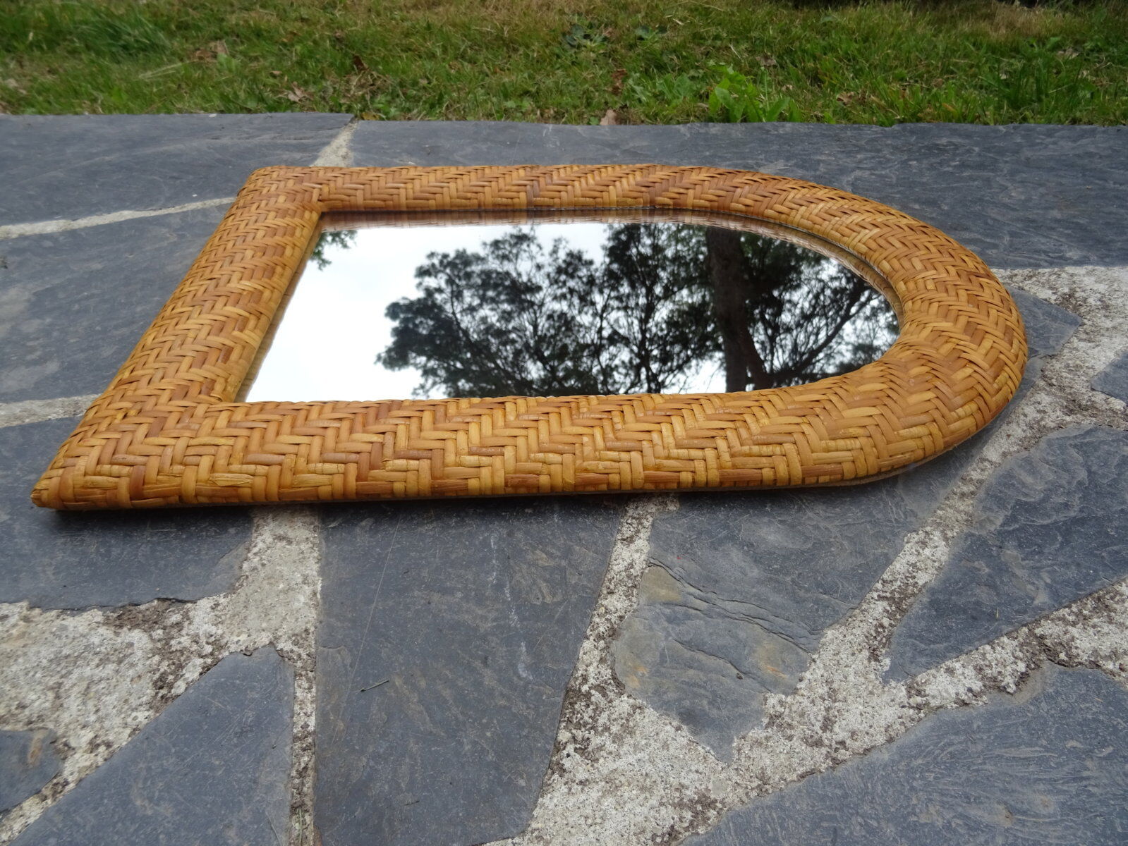 Rattan mirror 52 x 40 cm