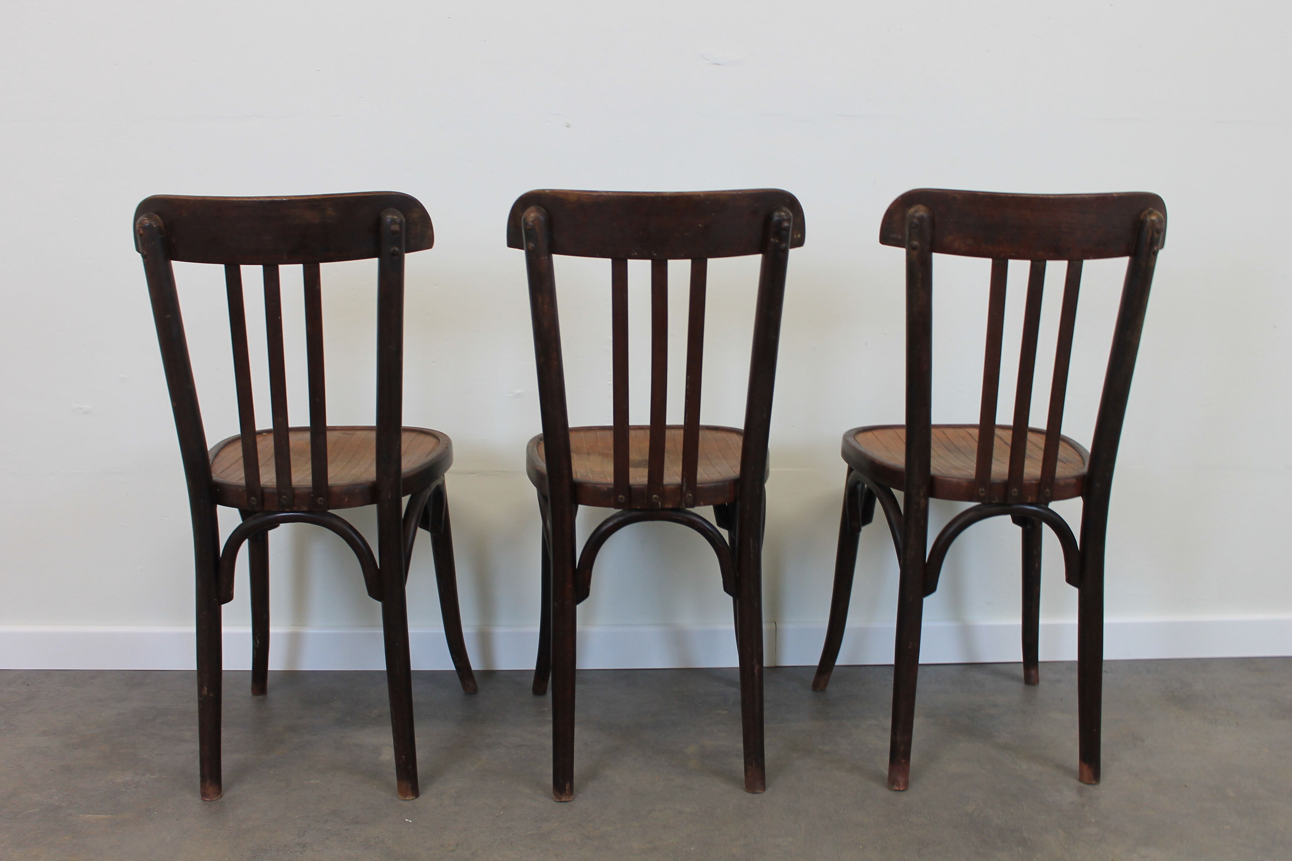 Série de 3 chaises bistrot