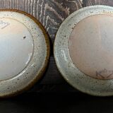 Set of 2 dessert plates signed Austruy
