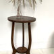 Wooden pedestal table