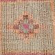 Pink & Orange Vintage Turkish Runner Rug, 103x326Cm
