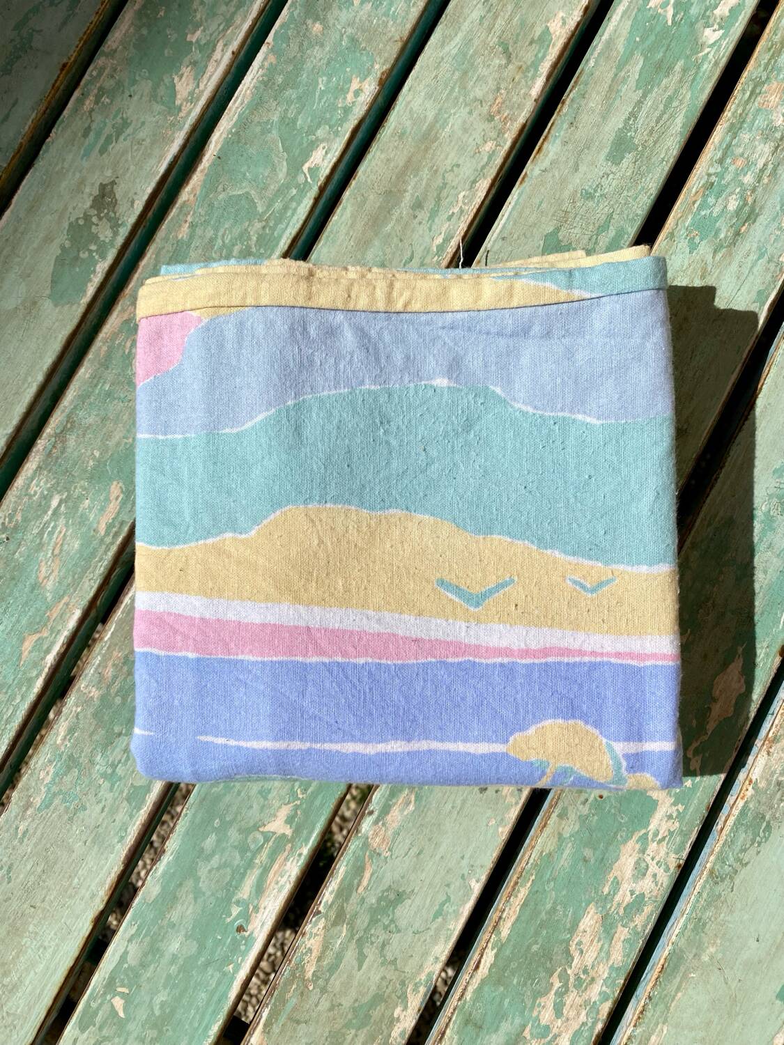 Vintage pastel bolster case