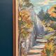 Huile sur toile suédoise du milieu du siècle – “Fjälltrappor” par Einar Johanssen