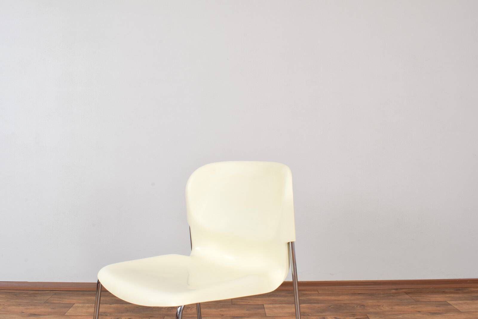 SM400K White Swing Chair by Gerd Lange for Drabert, Set of 4, 1980s