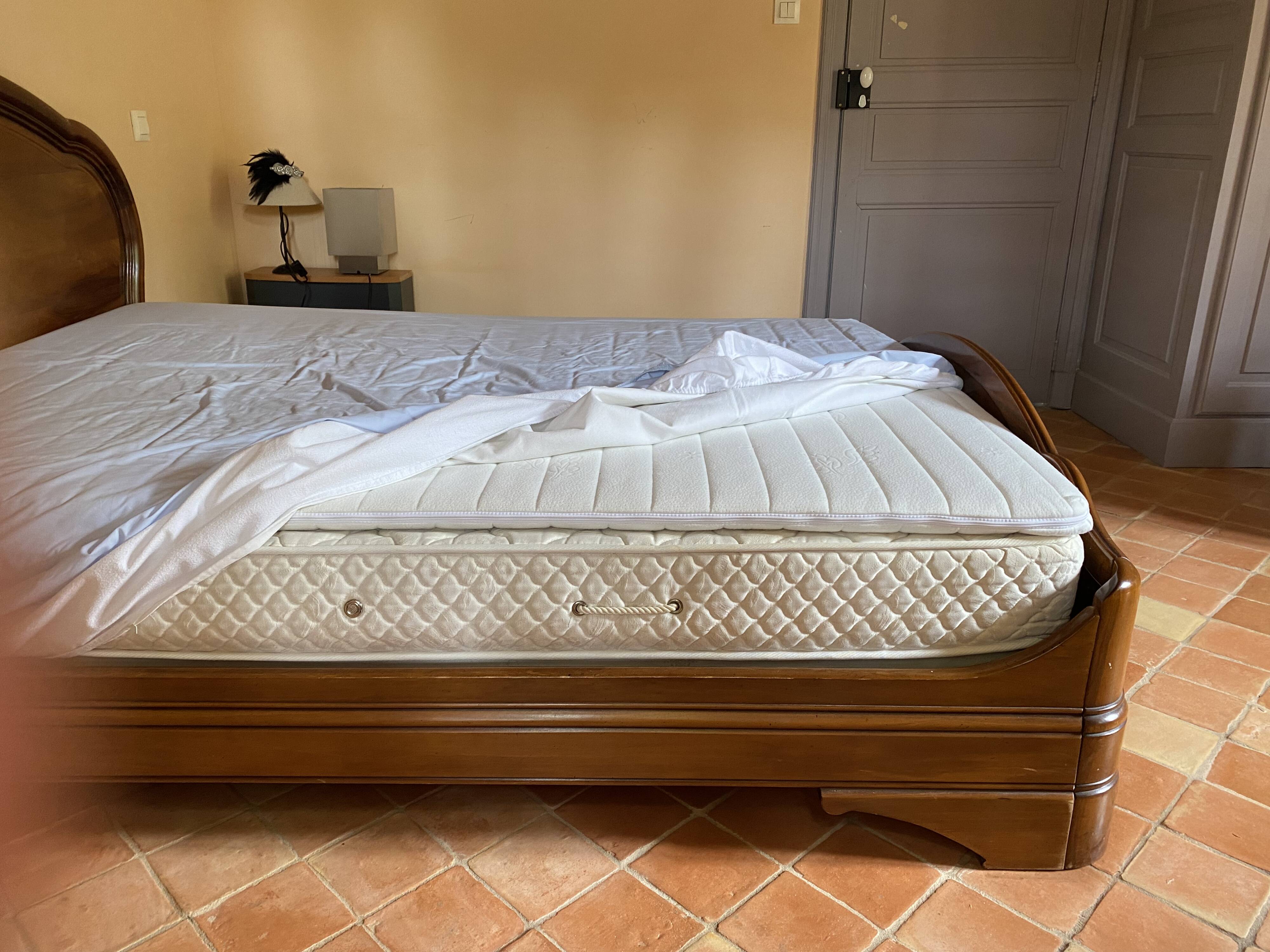 Solid cherry wood bed