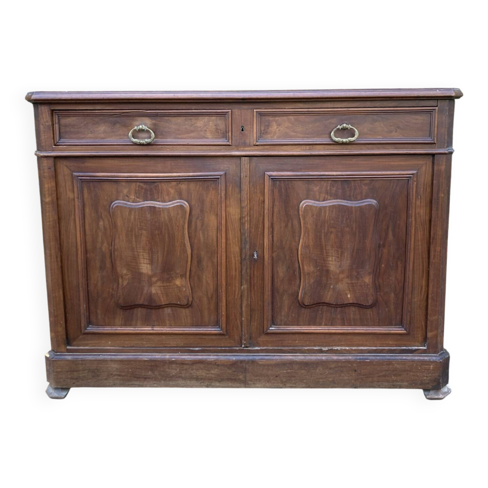 Antique sideboard with 2 doors and 2 drawers