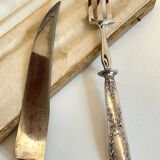 Silver-plated cutlery set with Minerva helmet, Paris