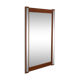 Miroir en teck avec des accents argentés