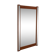 Miroir en teck avec des accents argentés