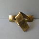 Double brass candle holder