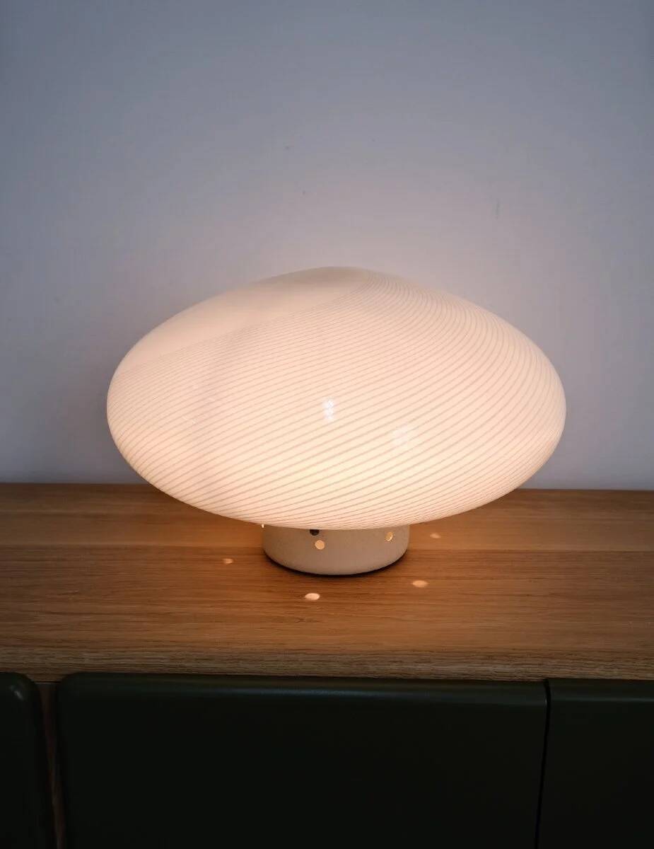 Murano glass table lamp, Italy 1960