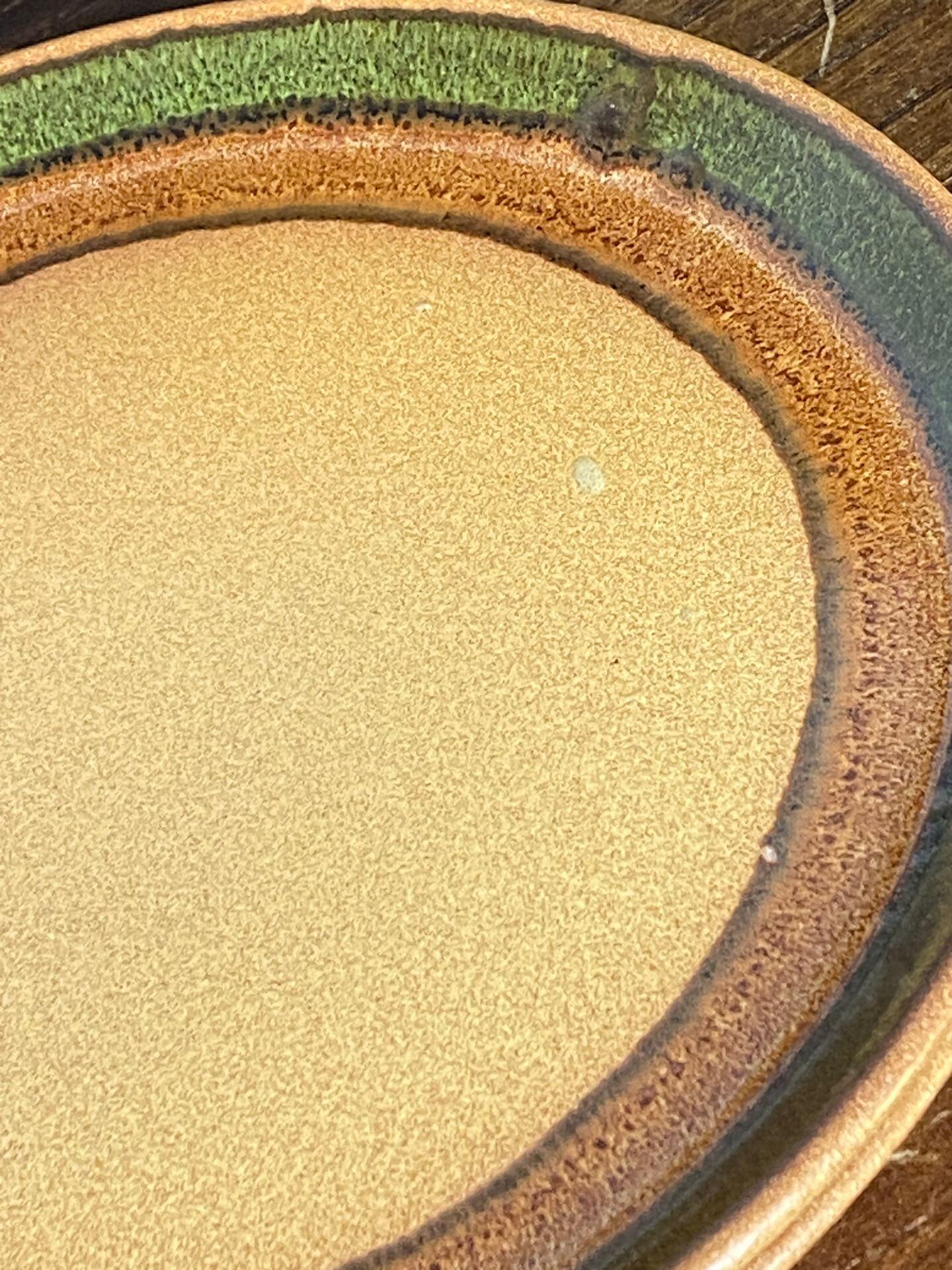 Dessert plates in stoneware, Bidonviller France