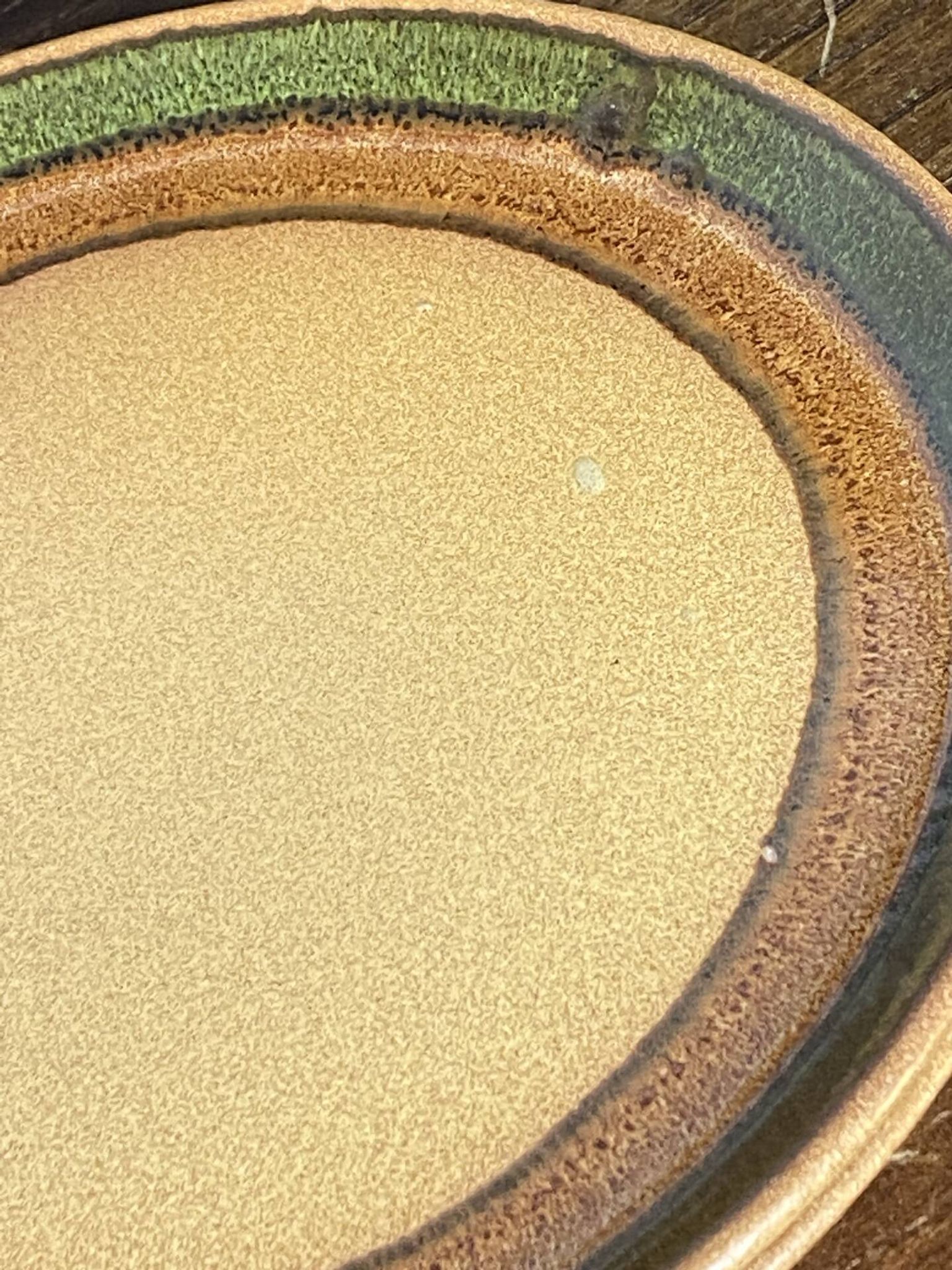 Dessert plates in stoneware, Bidonviller France