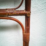 Vintage headboard in rattan and caning