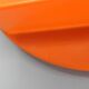 Vintage Italian Space Age round plastic mirror with shelf, 1970s