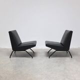 Pair of 'Visiteur' easy chairs by Pierre Guariche for Meurop, 1961