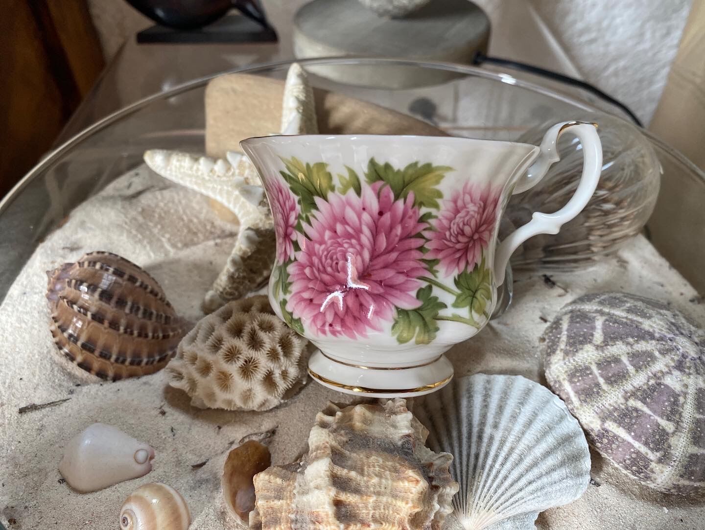 Porcelain cup and sub-cup "November" stamped "Royal Albert"