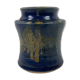 Pot en grès bleu avec couvercle