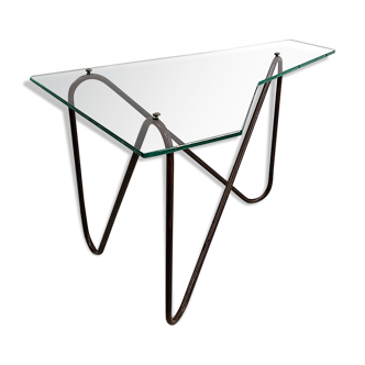 Glass coffee table by Robert Mathieu