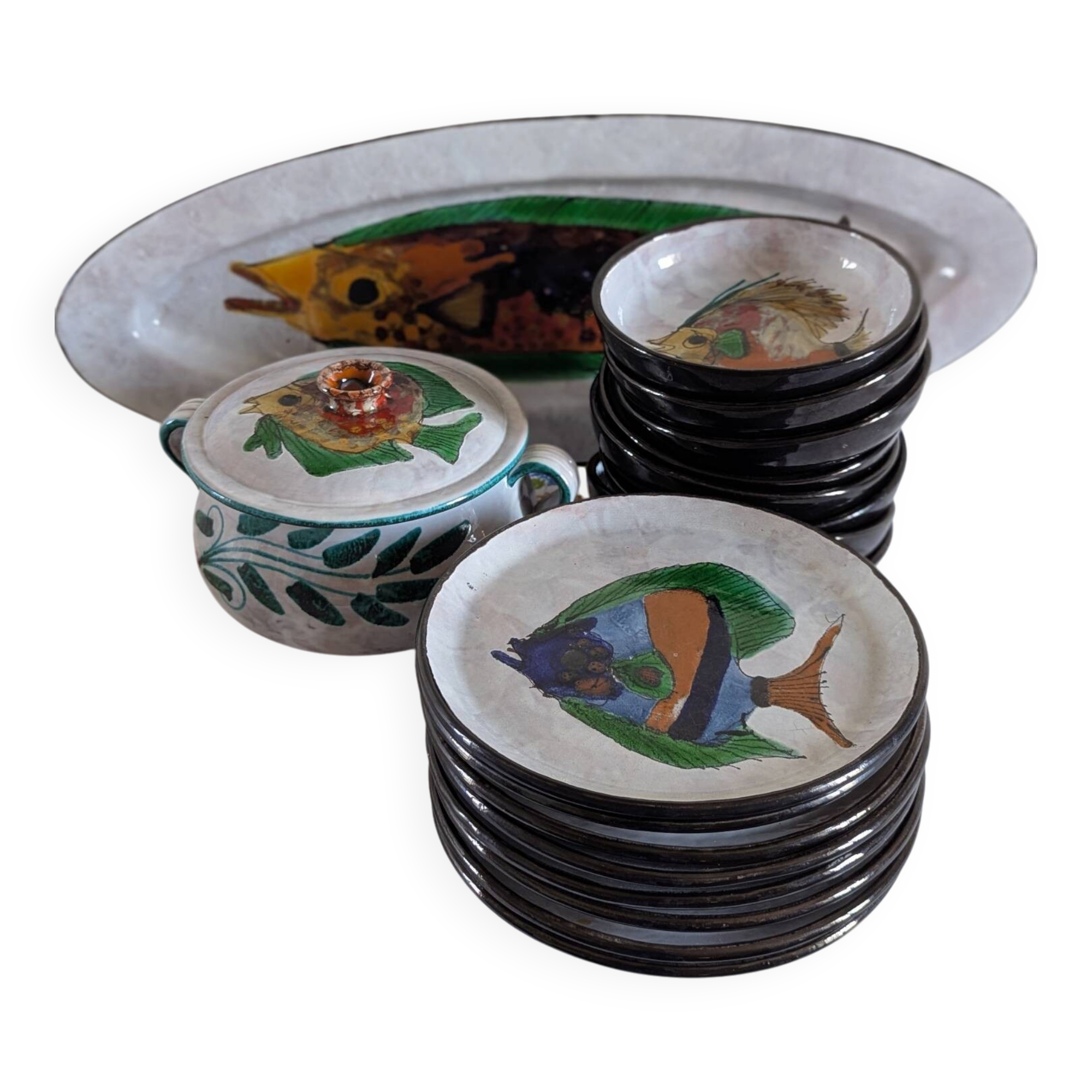 The brescon, Vallauris, fish service