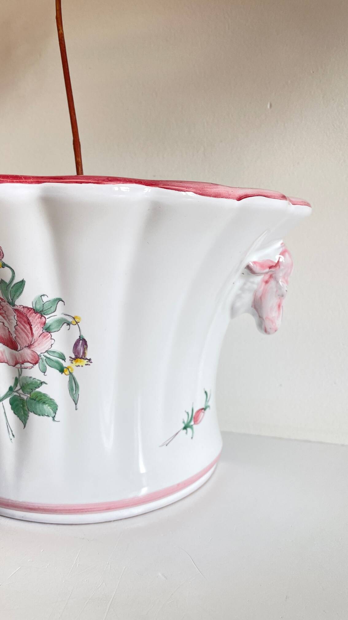 Wall-mounted flower stand, Segries Workshops, Moustiers, France