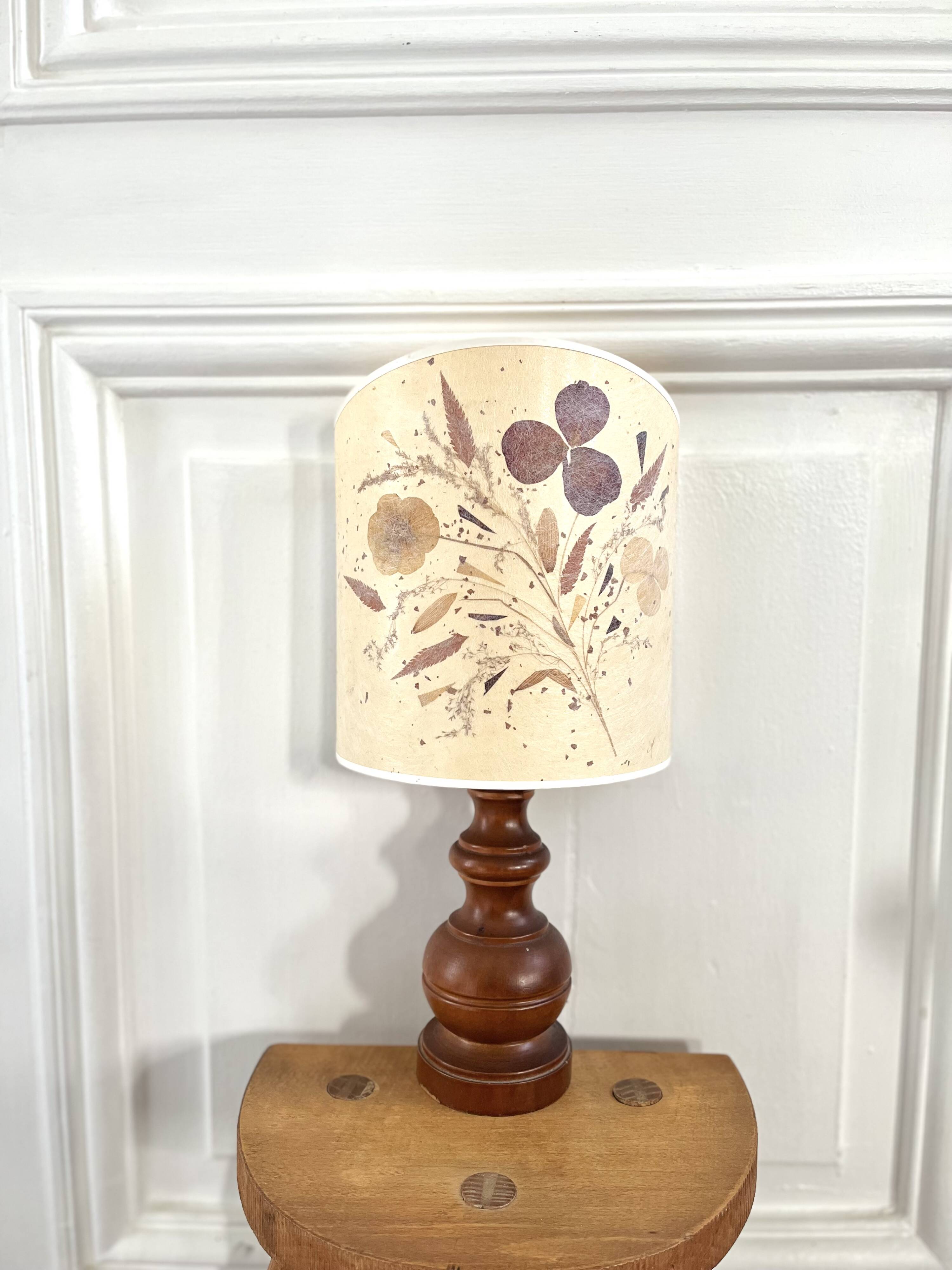 Lampe herbier années 70
