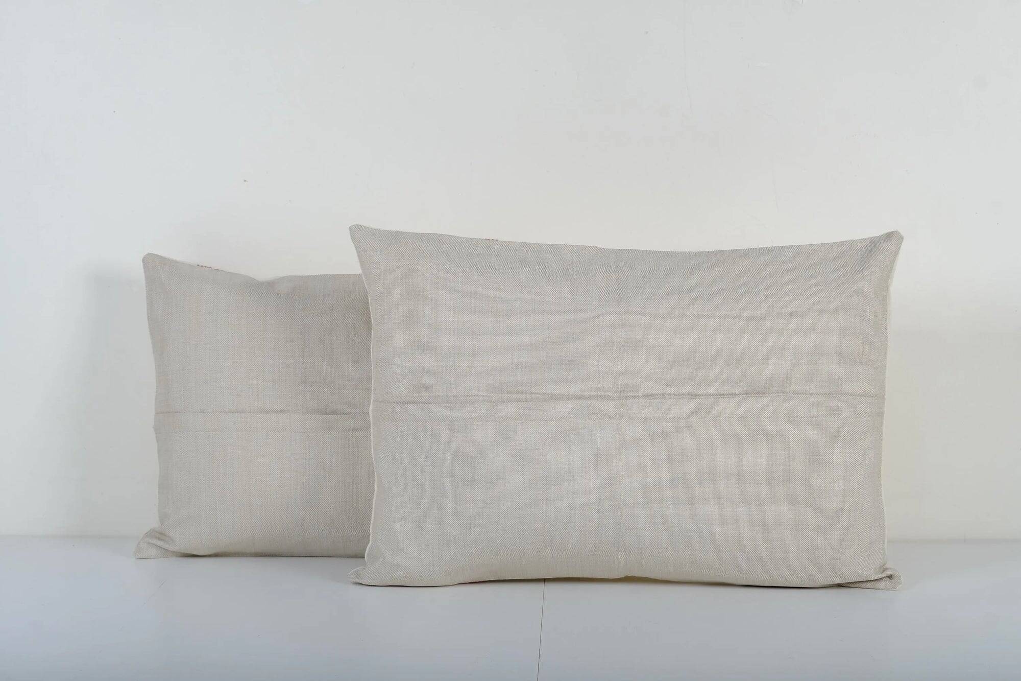 Set of 2 vintage Turkish cushion covers 43x66 cm